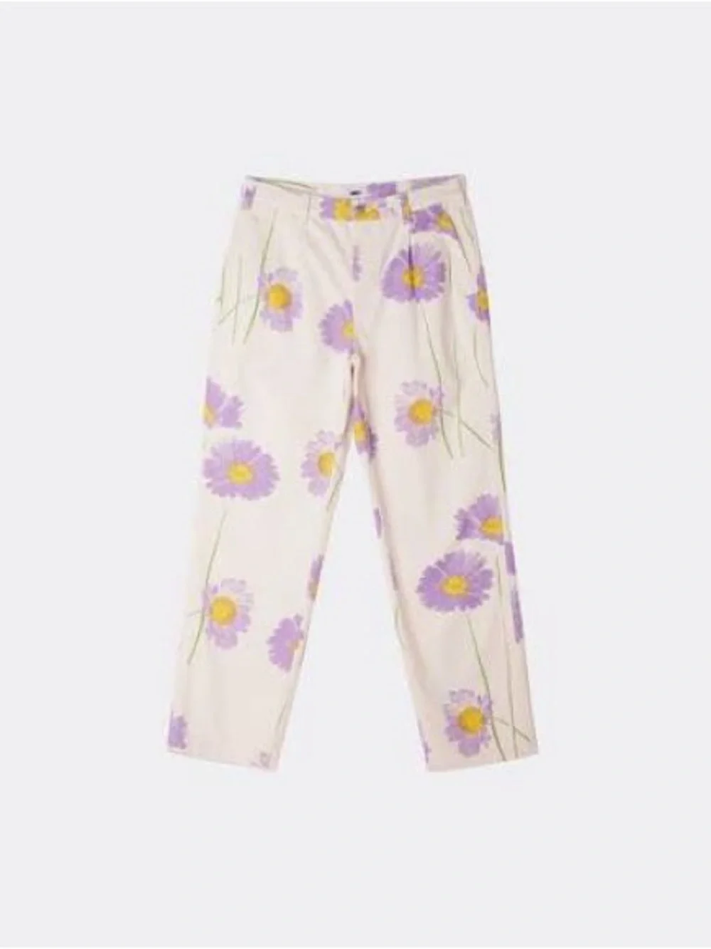 OBEY Printed Flowers Pleated Chino Pant Sz 32x30 Unisex  (Ago A-2)